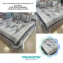 ETEHOMETEX ÇİFT KİŞİLİK KAPİTONELİ YATAK ÖRTÜSÜ SETİ PALMİRA GRİ 8696474231894